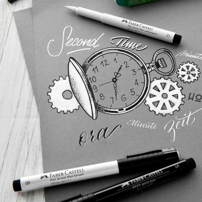 FABER CASTELL Tuschestift PITT ARTIST PEN 2,5mm weiß Farbe: 101