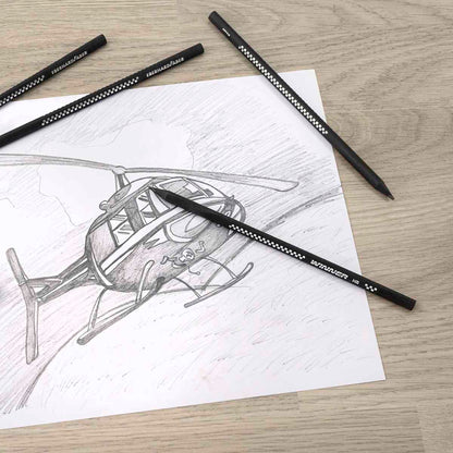 EBERHARD FABER 6x Design Bleistifte -SPARPACK- + Radierer GRATIS