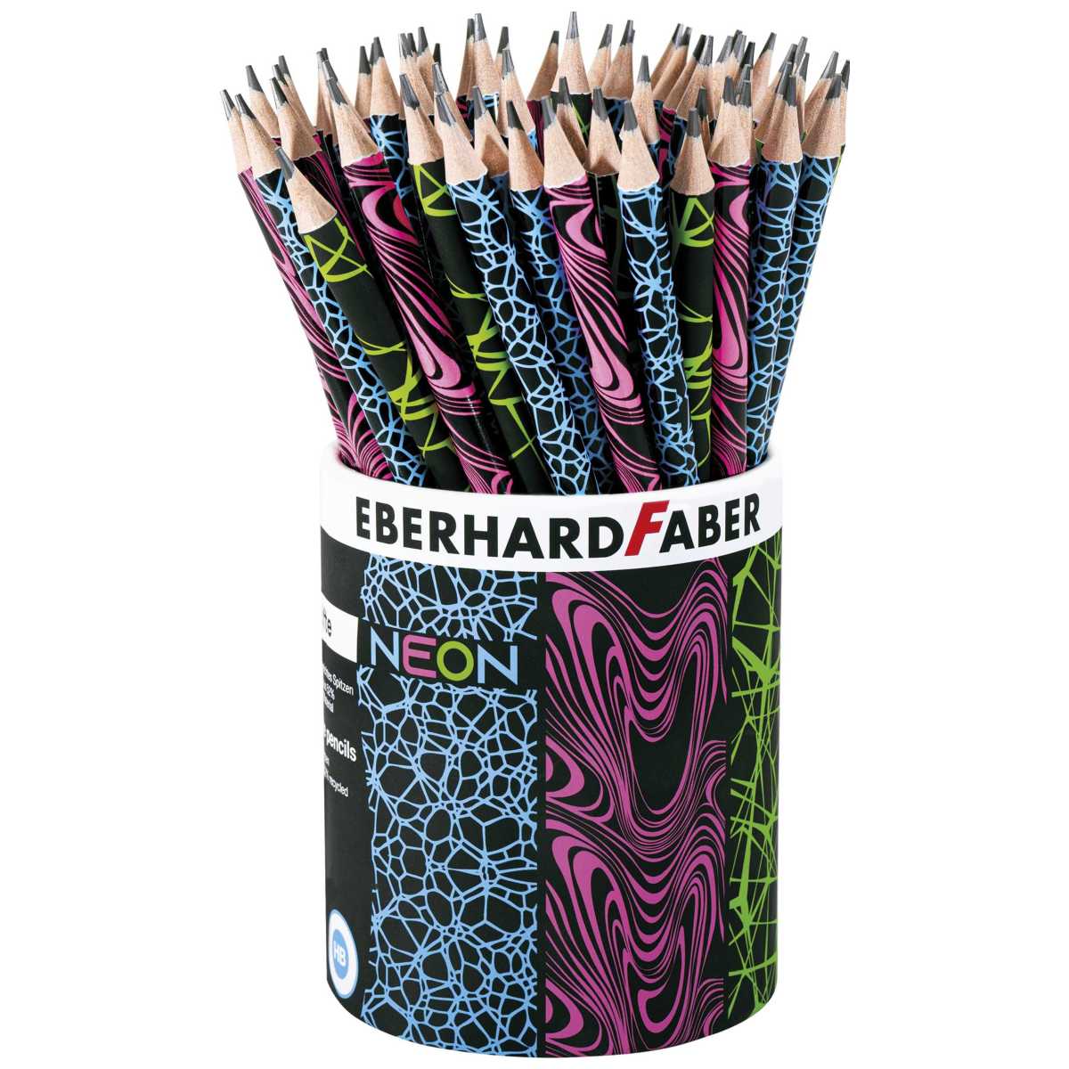 EBERHARD FABER Bleistift neon Nr. 2 - HB farbig sortiert 72 Stück -SPARPACK-