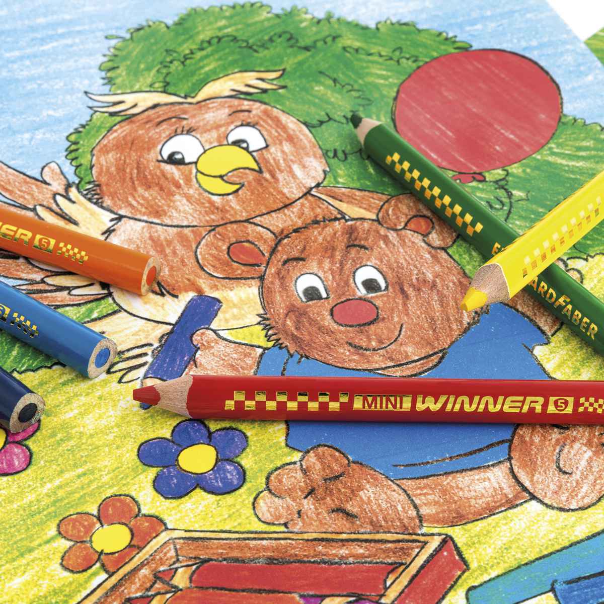 EBERHARD FABER Farbstift Mini Winner Jumbo kurz 12 Farben