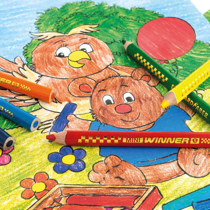 EBERHARD FABER Farbstift Mini Winner Jumbo kurz 12 Farben