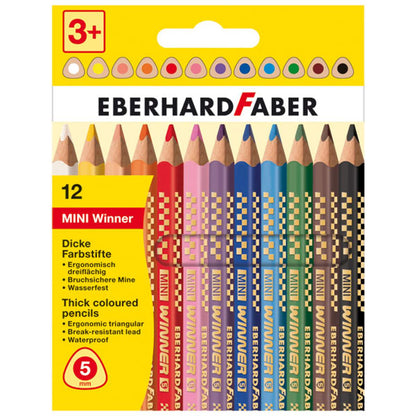EBERHARD FABER Farbstift Mini Winner Jumbo kurz 12 Farben
