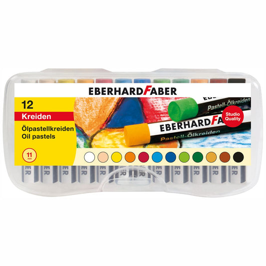 EBERHARD FABER Ölpastellkreide 12er Plastikbox