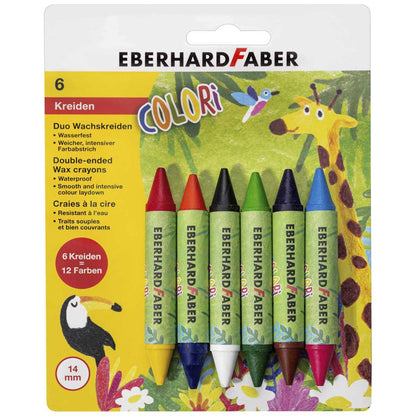 EBERHARD FABER Wachsmalkreide Colori Duo 6 Kreiden / 12 Farben