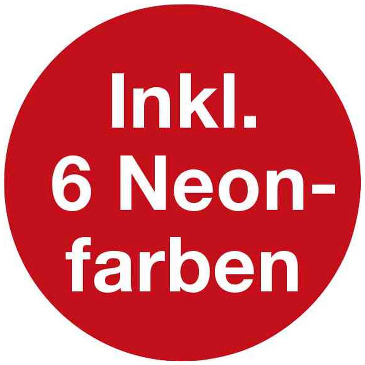 EBERHARD FABER Tafelkreide eckig 12mm neon + basic 12 Stück, Länge 90mm