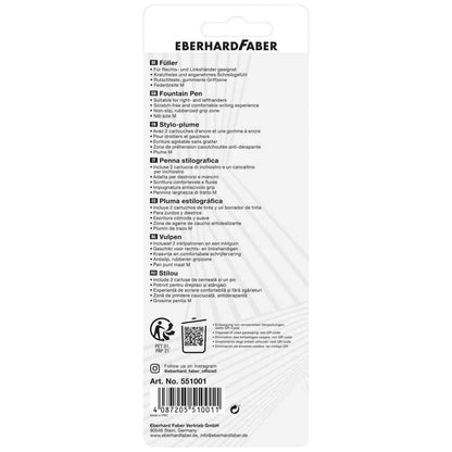 EBERHARD FABER Füllhalter NXT-Pen weiß/schwarz R+L incl. Tintenlöscher + Patronen