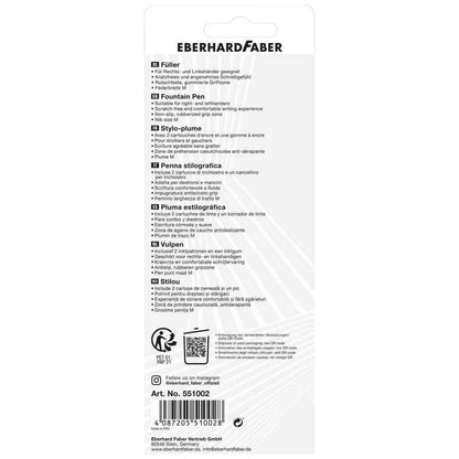 EBERHARD FABER Füllhalter NXT-Pen grau/schwarz R+L incl. Tintenlöscher + Patronen