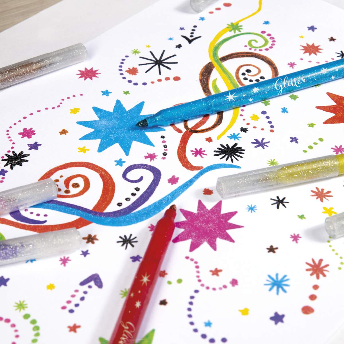 EBERHARD FABER Fasermaler metallic / glitter 8 Stück ca. 3mm