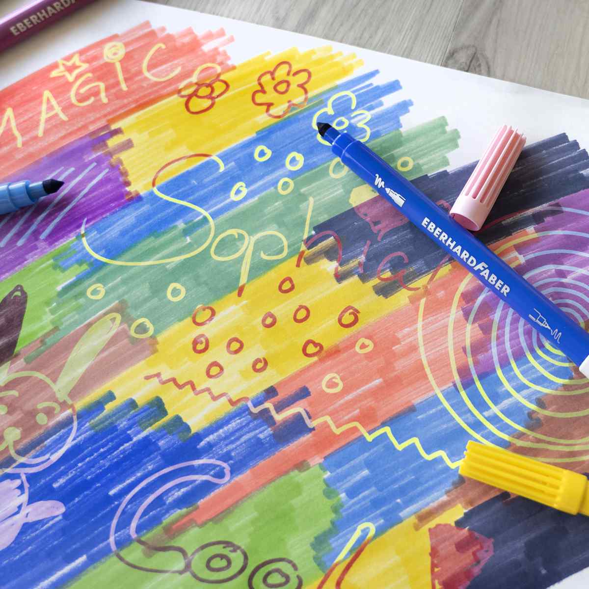 EBERHARD FABER Fasermaler Zauber-Marker 10 Stifte = 20 Farben