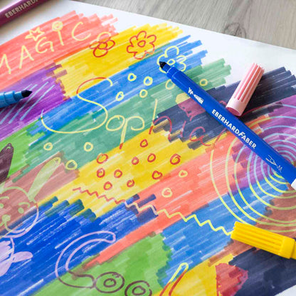 EBERHARD FABER Fasermaler Zauber-Marker 10 Stifte = 20 Farben
