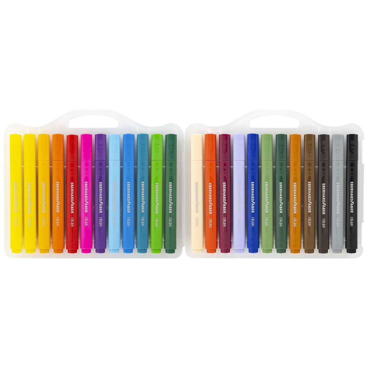 EBERHARD FABER Filzstifte Fasermaler Colori dick dreikant 24 Farben ca. 2mm