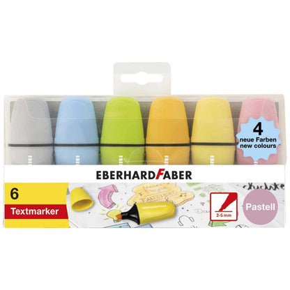 EBERHARD FABER Textmarker Pastell Nr. II - 4 Farben