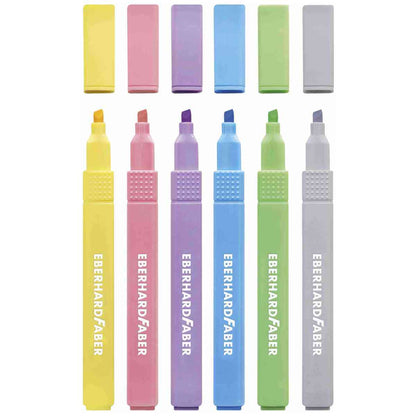 EBERHARD FABER Textmarker Slim 1-4mm Pastell 6 Stück