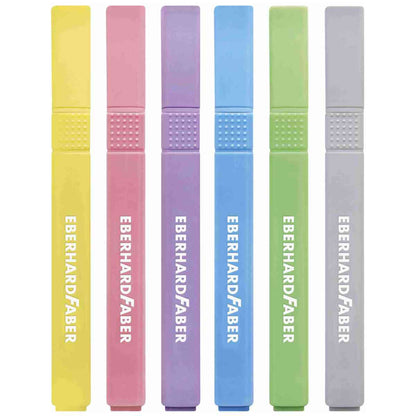 EBERHARD FABER Textmarker Slim 1-4mm Pastell 6 Stück