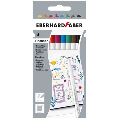 EBERHARD FABER Fineliner 0,4mm 8 Farben