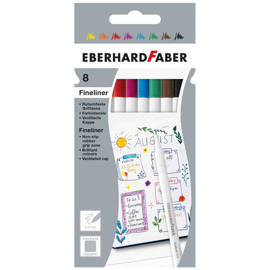 EBERHARD FABER Fineliner 0,4mm 8 Farben