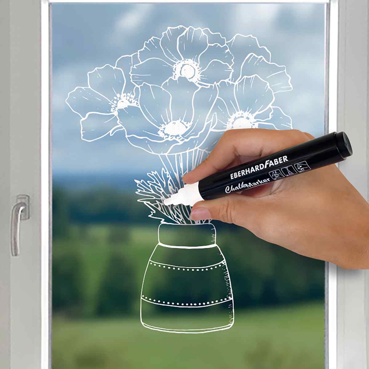 EBERHARD FABER Kreidemarker 4 Stück 1-2mm