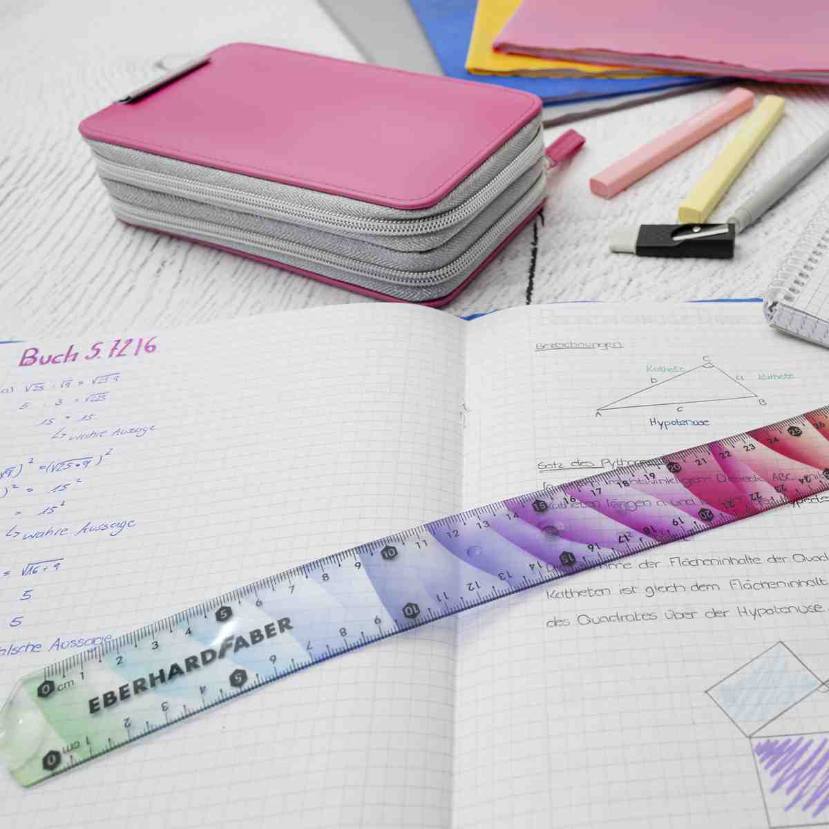 EBERHARD FABER Lineal rainbow flexibel 15cm für Links- und Rechtshänder