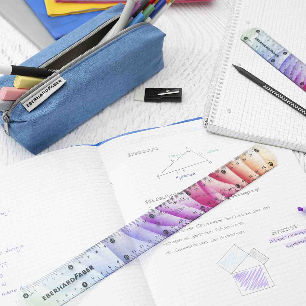 EBERHARD FABER Lineal rainbow flexibel 30cm für Links- und Rechtshänder