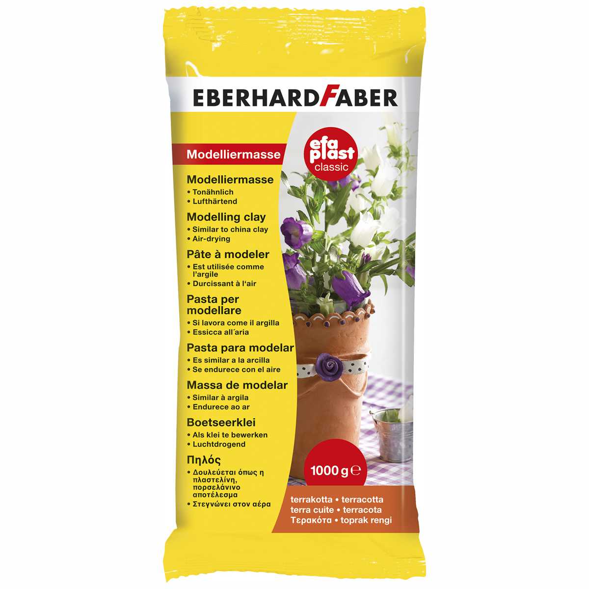 EBERHARD FABER Modelliermasse EFA Plast Classic terrakotta 1000g