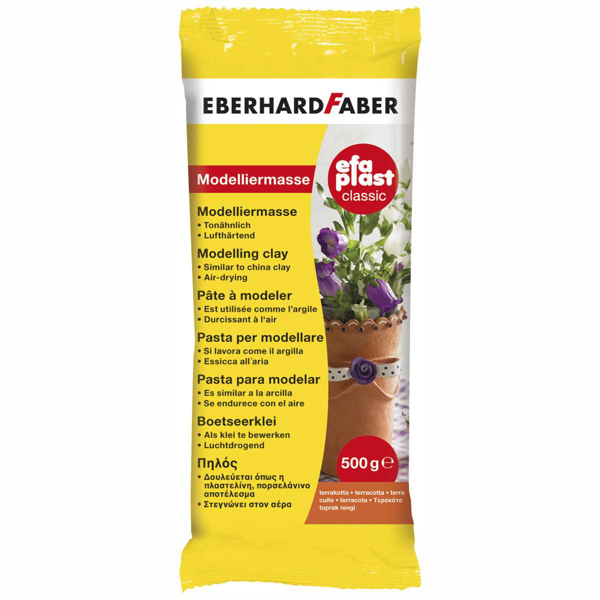 EBERHARD FABER Modelliermasse EFA Plast Classic terrakotta 500g