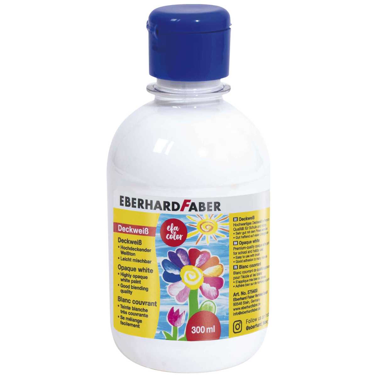 EBERHARD FABER Deckweiß EFA Color weiß 300 ml Flasche
