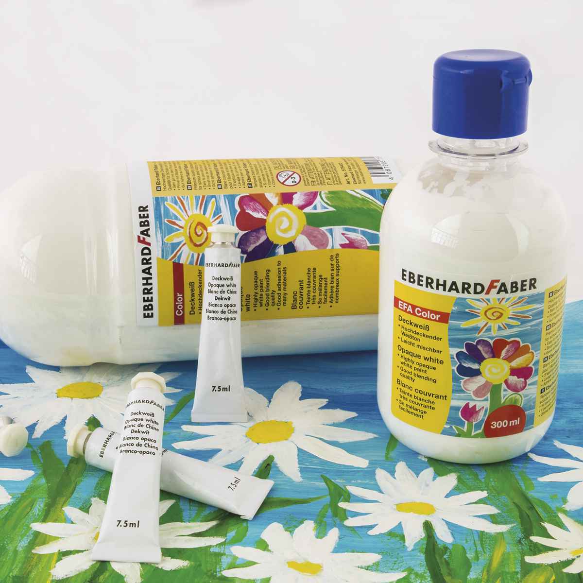 EBERHARD FABER Deckweiß EFA Color weiß 1 Liter Flasche