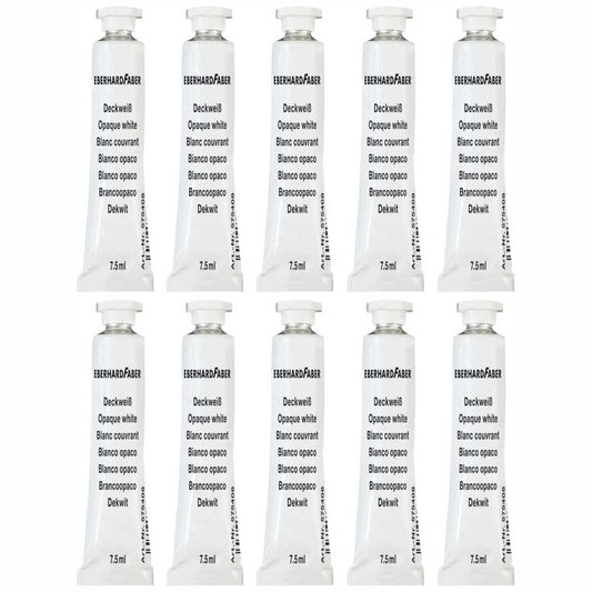 EBERHARD FABER Deckweiß EFA Color weiß 10 Tuben je 7,5ml im SPARPACK