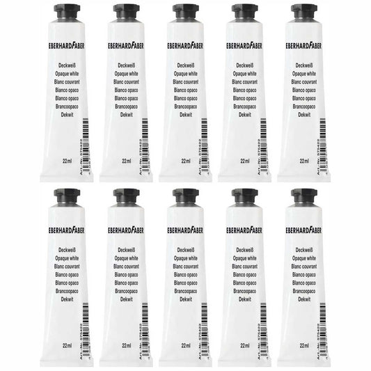 EBERHARD FABER Deckweiß EFA Color weiß 10 Tuben je 22ml im SPARPACK