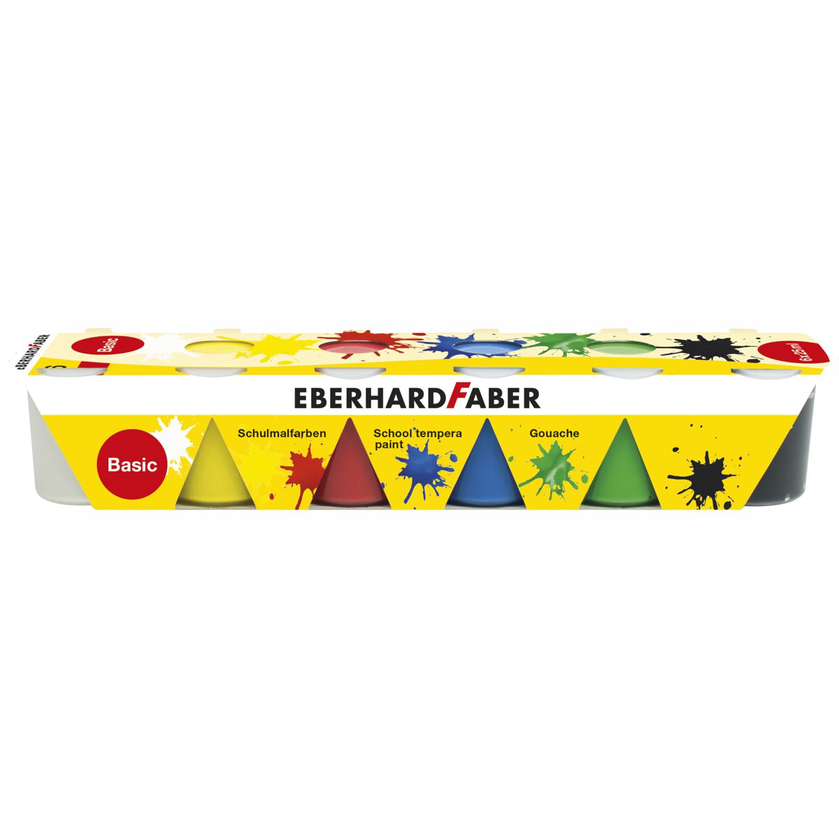 EBERHARD FABER Schulmalfarben 6 x 25ml Set basic Grundfarben