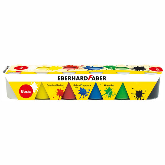 EBERHARD FABER Schulmalfarben 6 x 25ml Set basic Grundfarben