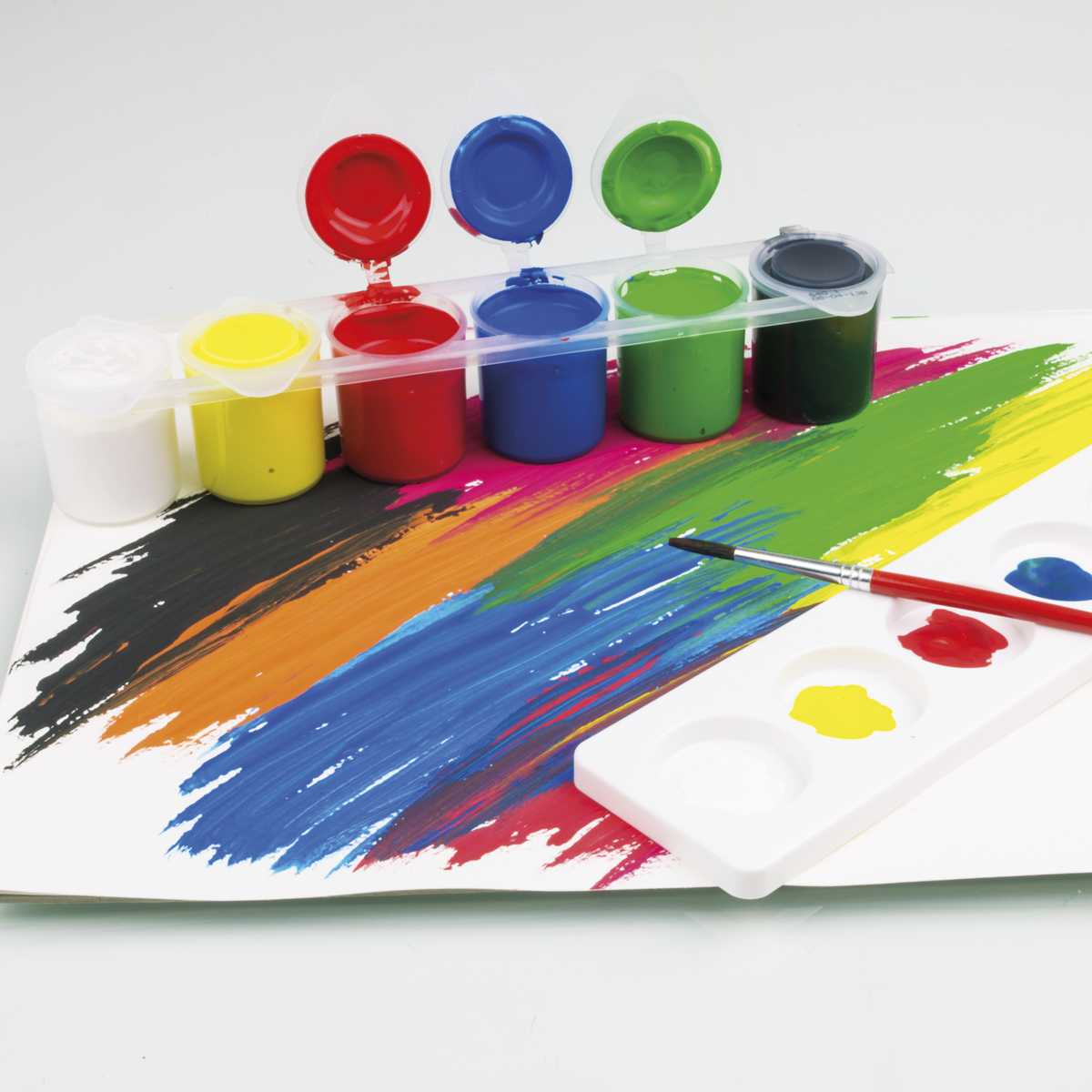 EBERHARD FABER maltertige Deckfarbe / Schulmalfarbe 13 Farben je 18ml