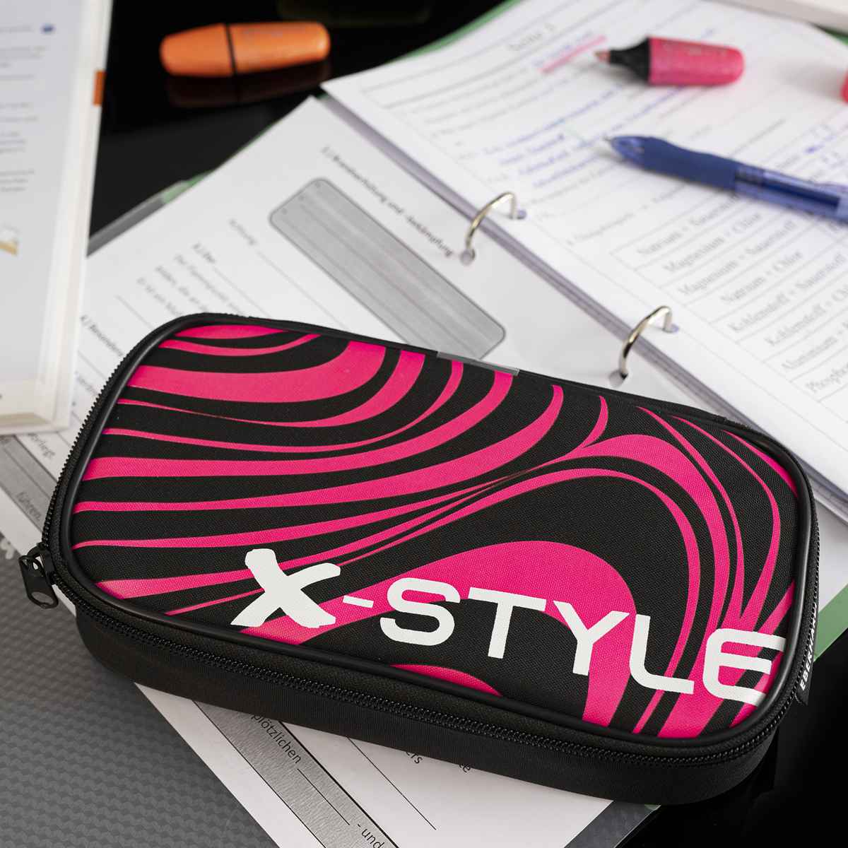 EBERHARD FABER Schlamperbox JUMBO schwarz / neon pink