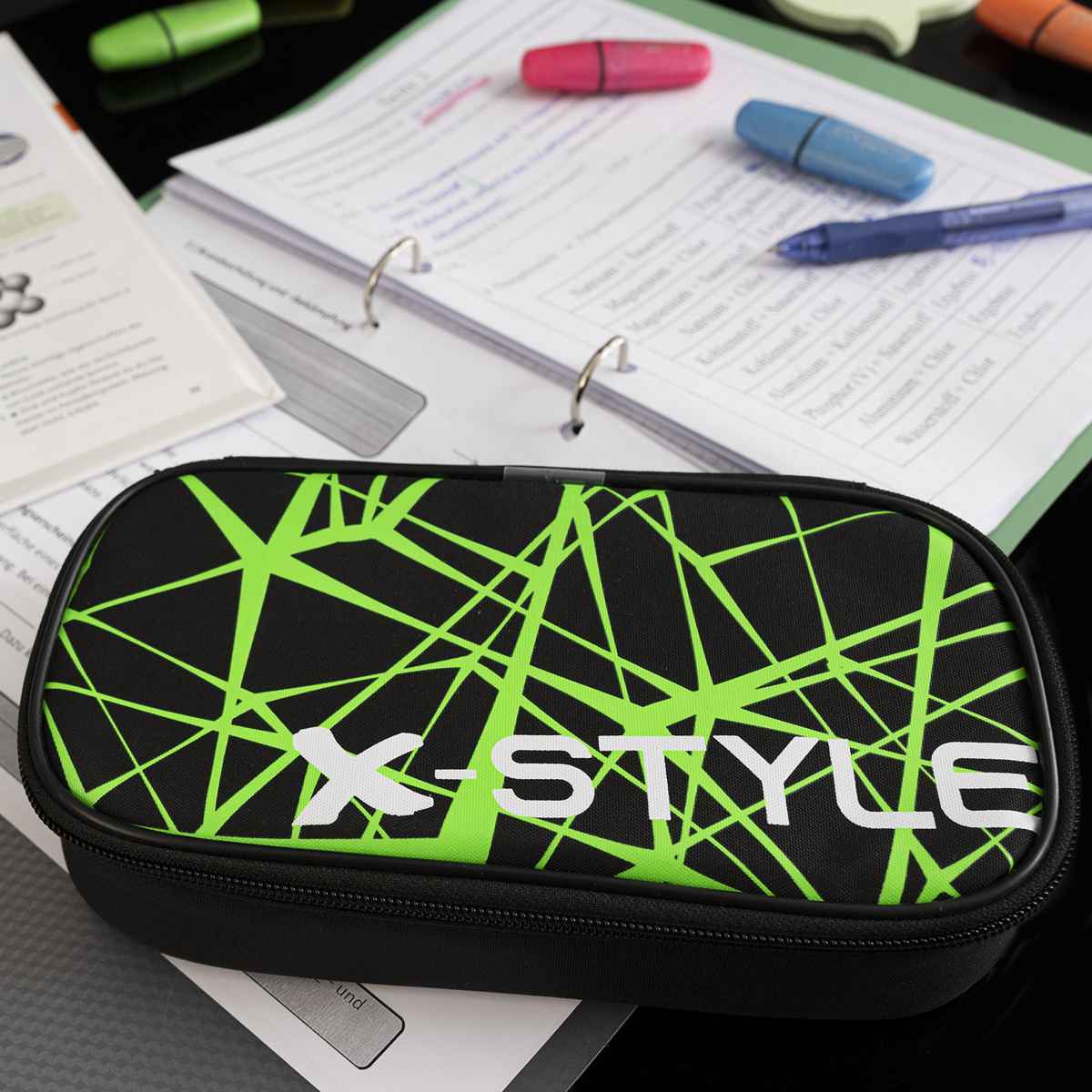 EBERHARD FABER Schlamperbox JUMBO schwarz / neon grün