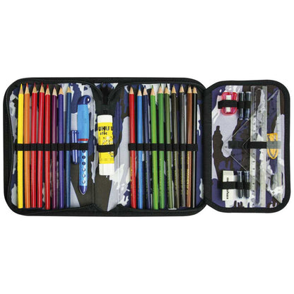 EBERHRAD FABER Schüleretui Camouflage grau 32-teilig