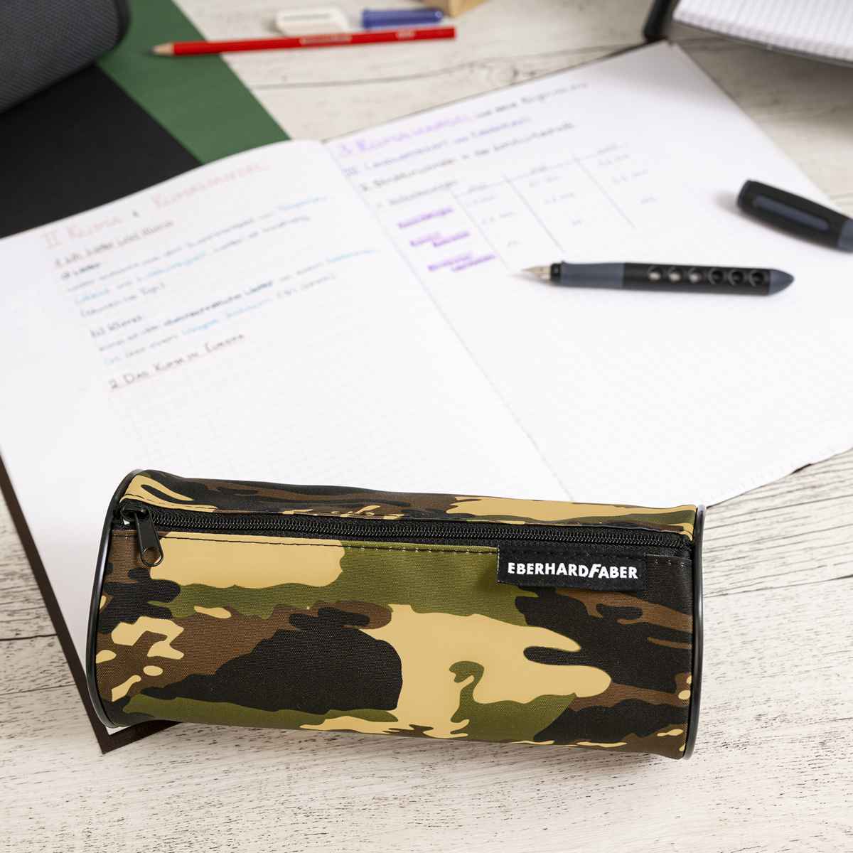 EBERHARD FABER Schlamperrolle JUMBO rund Camouflage grün