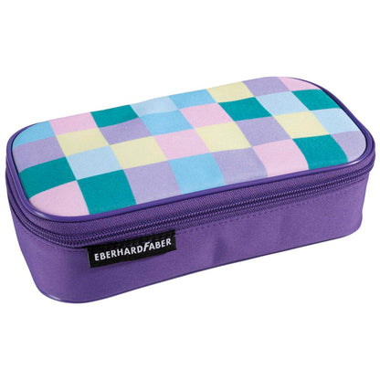 EBERHARD FABER Schlamperbox JUMBO Karo pastell leer