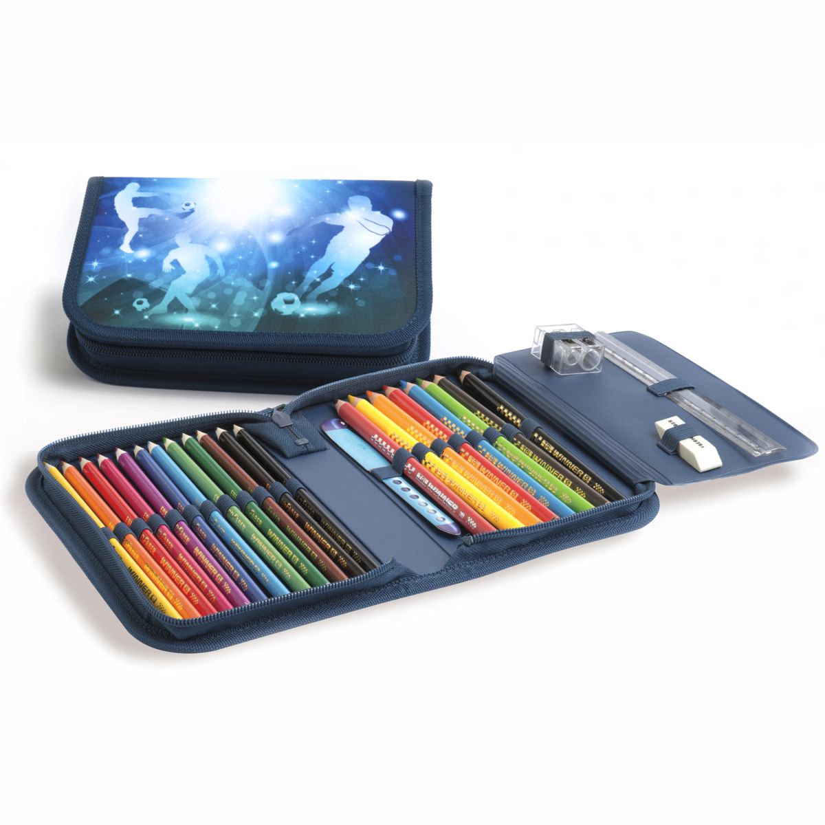 EBERHARD FABER Schulranzen Set EFAlino 4-teilig -FUSSBALL-