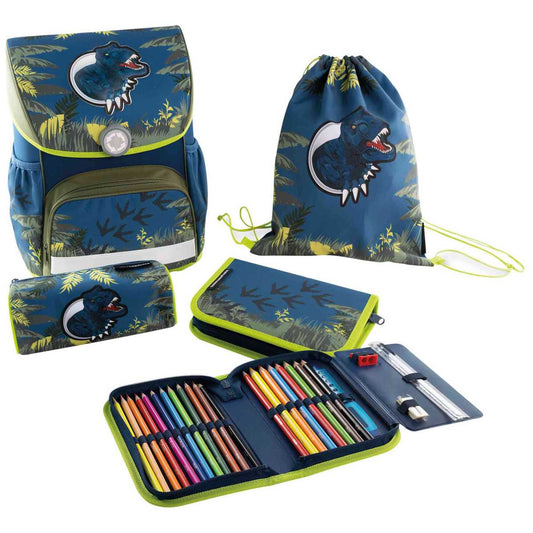 EBERHARD FABER Schulranzen Set EFAlino 4-teilig -DINOSAURIER-