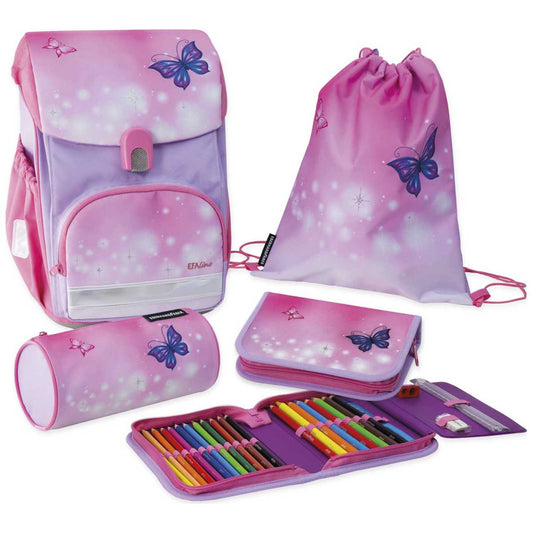 EBERHARD FABER Schulranzen Set EFAlino 4-teilig -SCHMETTERLING II-