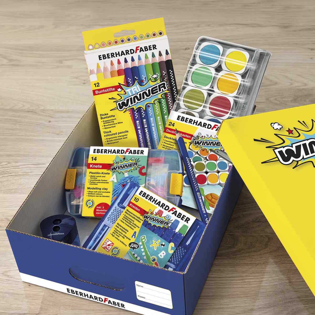 EBERHARD FABER Schulbox Winner aus 100% Recycling Karton