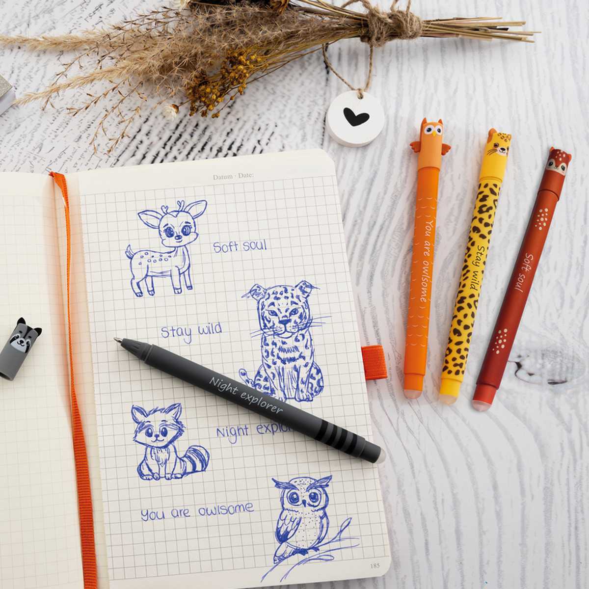 EBERHARD FABER Gelschreiber Animal Erase it! Leopard