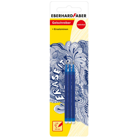 EBERHARD FABER Gelschreiber Mine 0,7mm blau 3 Stück auch für Pilot FriXion