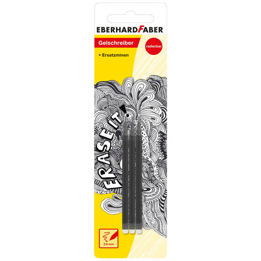 EBERHARD FABER Gelschreiber Mine 0,7mm schwarz 3 Stück auch für Pilot FriXion