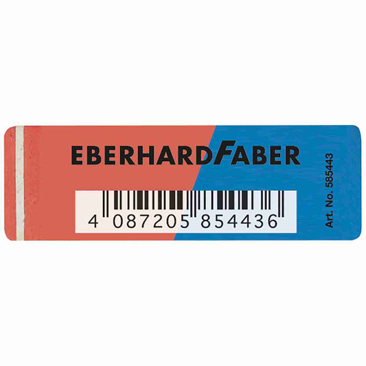 EBERHARD FABER Radiergummi Latex-frei rot / blau für Blei- und Farbstifte
