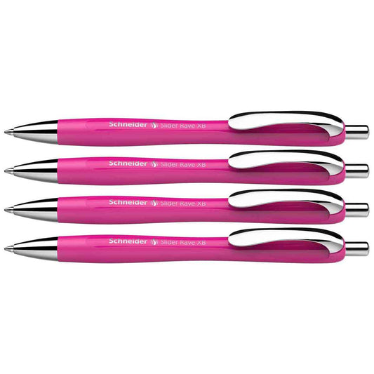 SCHNEIDER Kugelschreiber Slider RAVE XB power pink 3+1 Stück