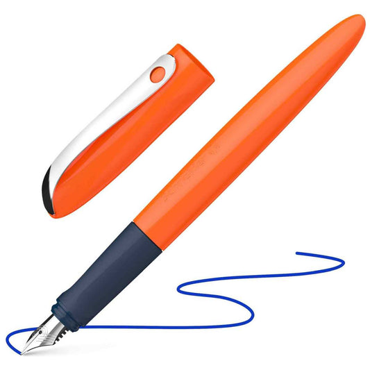zSCHNEIDER Anfänger Füllhalter Wavy A orange R+L