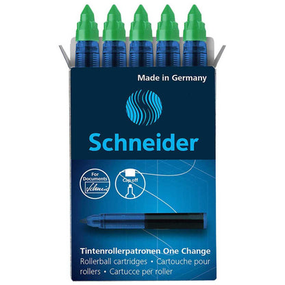 SCHNEIDER Tintenrollerpatronen für One Change grün 5 Stück