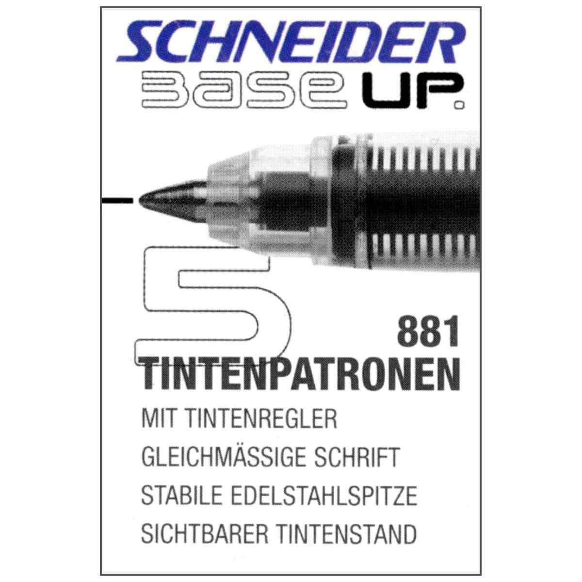 SCHNEIDER Rollerpatronen 881 schwarz 5 Stück