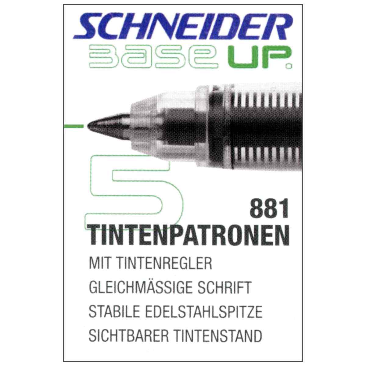 SCHNEIDER Rollerpatronen 881 grün 5 Stück